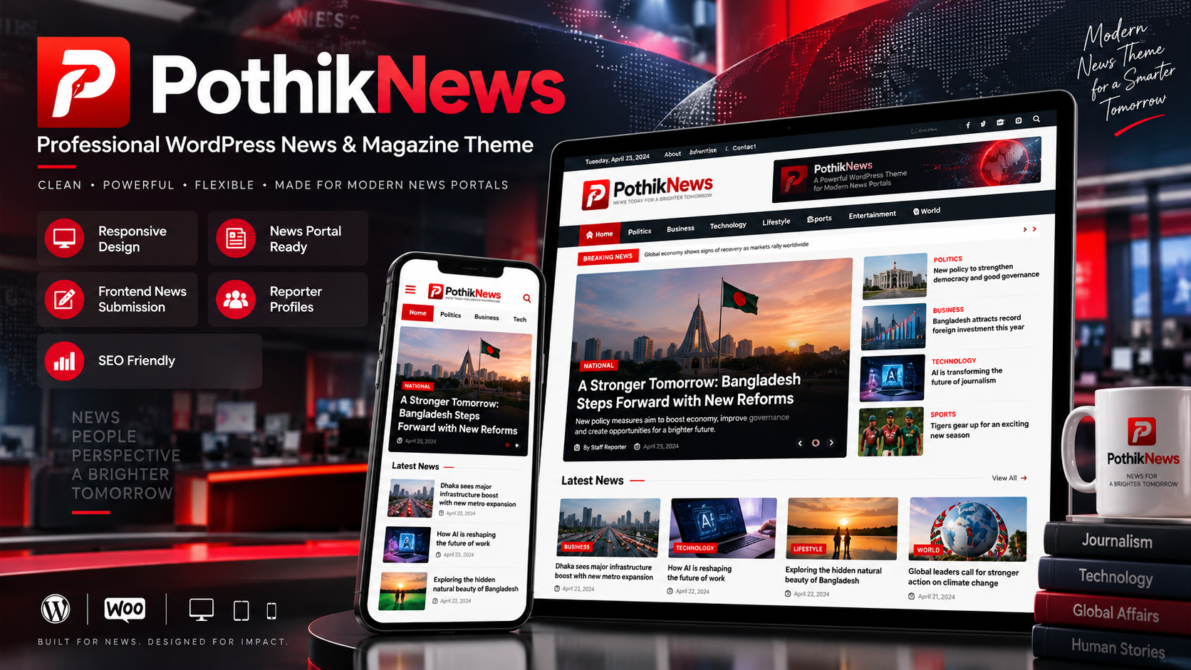 PothikNews – Professional WordPress News, Magazine & Digital Media Theme