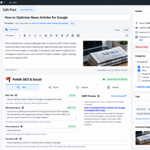 Pothik Google Optimization – Complete SEO, Search Console, Schema & Social Metadata Plugin for WordPress